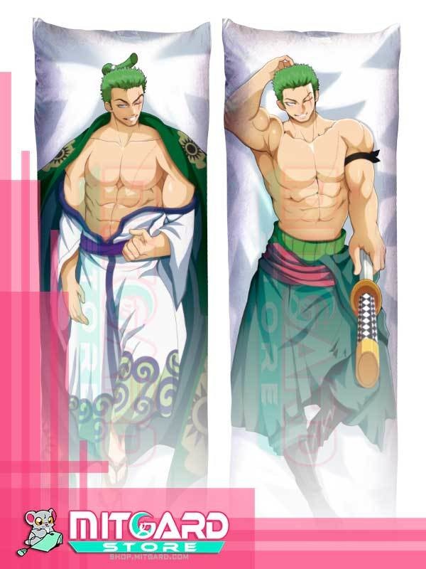 Almofada 3D Roronoa Zoro Aveludada Oficial One Piece - Adrenaland