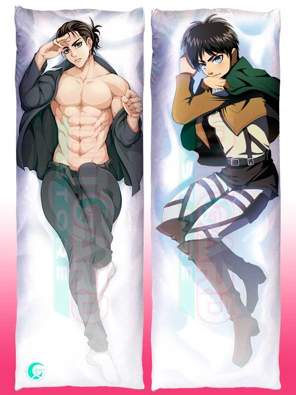 High quality Attack on Titan Good Night Pillow Eren Jeager