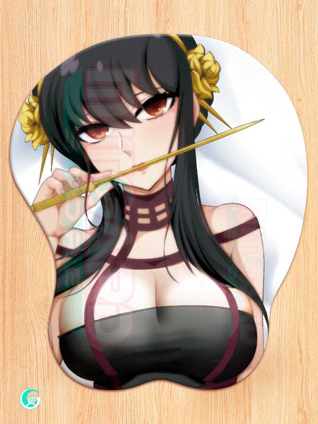 Elegant Lady Yor Forger Briar SPY×FAMILY Sexy 3D Breast Mouse Pad