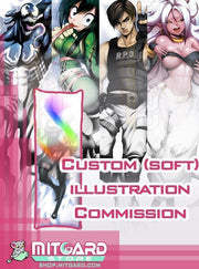 Artist commission body pillow: Look for your dreamed custom OC / character Dakimakura - SOFT SHADING Painted version - 7