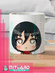 ATTACK ON TITAN - Mikasa Ackerman - Anime white mug 11 onz - 1
