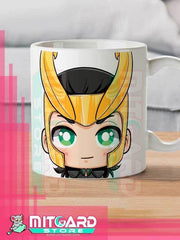 AVENGERS - Loki Laufeyson - Anime white mug 11 onz - 1