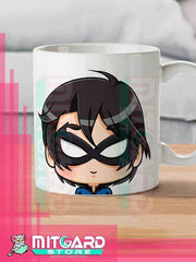 BATMAN - NightWing - Anime white mug 11 onz - 1