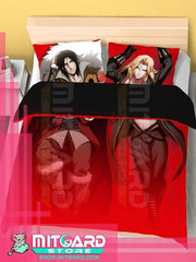 CASTLEVANIA Trevor C. Belmont / Alucard - Adrian Farenheight Tepes - Bed Sheet or Duvet Cover Anime videogame - Duvet cover + 2 set 70x45cm 