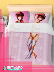 CELLS AT WORK Red Blood Cell - Bed Sheet or Duvet Cover Anime videogame - Duvet cover + 2 set 70x45cm Pillow cover / 120cm x 200cm / Poplin 