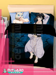 DEMON SLAYER: KIMETSU NO YAIBA Hashibira Inosuke - Bed Sheet or Duvet Cover Anime videogame - 5