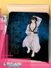 DEMON SLAYER: KIMETSU NO YAIBA Hashibira Inosuke - Bed Sheet or Duvet Cover Anime videogame - Flat bed sheet / 120cm x 200cm / Poplin - 3