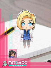 DRAGON BALL SUPER Android 18 Sticker vinil adhesive anime by Limiko’s Art - 1