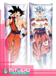 DRAGON BALL SUPER God Goku White Body pillow case dakimakura - 50cmx150cm / Peach Skin / 2 Sides Printed - 1