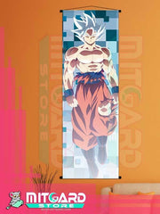 DRAGON BALL SUPER Goku V2 wall scroll fabric or Adhesive Vinyl poster - Fabric poster WITH plastic pole / 50cm x 150cm - 1