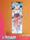 DRAGON BALL SUPER Goku V2 wall scroll fabric or Adhesive Vinyl poster - Fabric poster WITH plastic pole / 50cm x 150cm - 1