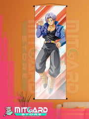 DRAGON BALL SUPER Trunks V1 wall scroll fabric or Adhesive Vinyl poster - Fabric poster WITH plastic pole / 50cm x 150cm - 1