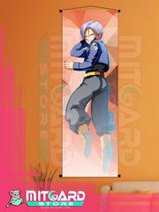DRAGON BALL SUPER Trunks V2 wall scroll fabric or Adhesive Vinyl poster - Fabric poster WITH plastic pole / 50cm x 150cm - 1