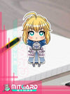 FATE/STAY NIGHT Saber Sticker vinil adhesive anime by Limiko’s Art - 1