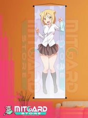 INTERVIEWS WITH MONSTER GIRLS Hikari Takanashi wall scroll fabric or Adhesive Vinyl poster - Fabric poster WITH plastic pole / 50cm x 150cm 