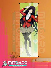 KAKEGURUI Yumeko Jabami wall scroll fabric or Adhesive Vinyl poster - Fabric poster WITH plastic pole / 50cm x 150cm - 1