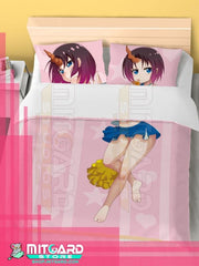 KOBAYASHI-SAN CHI NO MAID DRAGON Elma - Bed Sheet or Duvet Cover Anime videogame - Duvet cover + 2 set 70x45cm Pillow cover / 120cm x 200cm 