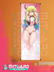 KOBAYASHI-SAN CHI NO MAID DRAGON Lucoa V1 wall scroll fabric or Adhesive Vinyl poster - Vinil poster GLOSSY / 50cm x 150cm - 2