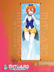 LOVE LIVE! Rin Hoshizora V1 wall scroll fabric or Adhesive Vinyl poster - Fabric poster WITH plastic pole / 50cm x 150cm - 1