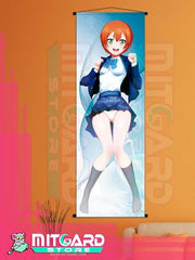 LOVE LIVE! Rin Hoshizora V2 wall scroll fabric or Adhesive Vinyl poster - Fabric poster WITH plastic pole / 50cm x 150cm - 1