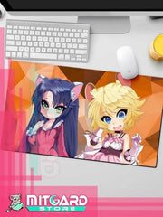 MITGARD Neko Girl&Rat Girl | OC Playmat gaming mousepad Anime - 1