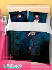 MY HERO ACADEMIA Blueflame / Dabi - Bed Sheet or Duvet Cover Anime videogame - Duvet cover + 2 set 70x45cm Pillow cover / 120cm x 200cm / 