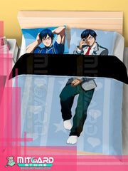 MY HERO ACADEMIA Iida Tenya - Bed Sheet or Duvet Cover Anime videogame - Duvet cover + 2 set 70x45cm Pillow cover / 120cm x 200cm / Poplin -