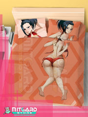 MY HERO ACADEMIA Momo Yaoyorozu - Bed Sheet or Duvet Cover Anime videogame - Flat bed sheet + 2 set 70x45cm Pillow cover / 120cm x 200cm / 