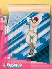 MY HERO ACADEMIA Todoroki Shoto - Bed Sheet or Duvet Cover Anime videogame - Flat bed sheet / 120cm x 200cm / Poplin - 3