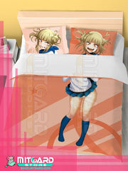 MY HERO ACADEMIA Toga Himiko - Bed Sheet or Duvet Cover Anime videogame - Duvet cover + 2 set 70x45cm Pillow cover / 120cm x 200cm / Poplin 