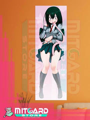 MY HERO ACADEMIA Tsuyu Asui V1 wall scroll fabric or Adhesive Vinyl poster - Vinil poster GLOSSY / 50cm x 150cm - 2