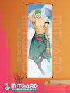 ONE PIECE Roronoa Zoro wall scroll fabric or Adhesive Vinyl poster - Fabric poster WITH plastic pole / 50cm x 150cm - 1