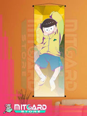 OSOMATSU-SAN Jyushimatsu Matsuno wall scroll fabric or Adhesive Vinyl poster - Fabric poster WITH plastic pole / 50cm x 150cm - 1