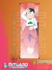 OSOMATSU-SAN Osomatsu Matsuno wall scroll fabric or Adhesive Vinyl poster - Fabric poster WITH plastic pole / 50cm x 150cm - 1
