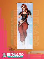 OVERWATCH Brigitte Lindholm wall scroll fabric or Adhesive Vinyl poster - Fabric poster WITH plastic pole / 50cm x 150cm - 1