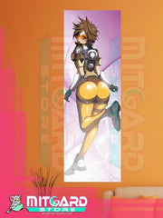 OVERWATCH Tracer V1 wall scroll fabric or Adhesive Vinyl poster - Vinil poster GLOSSY / 50cm x 150cm - 2