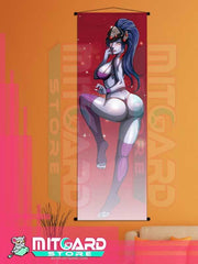 OVERWATCH Widowmaker V2 wall scroll fabric or Adhesive Vinyl poster - Fabric poster WITH plastic pole / 50cm x 150cm - 1