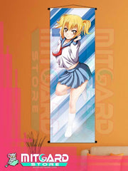 POP TEAM EPIC Popuko wall scroll fabric or Adhesive Vinyl poster - Fabric poster WITH plastic pole / 50cm x 150cm - 1