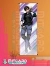 RESIDENT EVIL 2 Leon Scott Kennedy V1 wall scroll fabric or Adhesive Vinyl poster - Fabric poster WITH plastic pole / 50cm x 150cm - 1