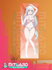 RE:ZERO Emilia V2 wall scroll fabric or Adhesive Vinyl poster - Vinil poster GLOSSY / 50cm x 150cm - 2