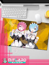 RE:ZERO Ram & Rem Playmat gaming mousepad Anime - 1