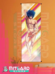 SAINT SEIYA DeathMask wall scroll fabric or Adhesive Vinyl poster - Fabric poster WITH plastic pole / 50cm x 150cm - 1