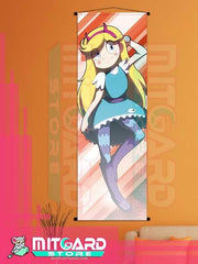 STAR VS THE FORCES OF EVIL Star Butterfly wall scroll fabric or Adhesive Vinyl poster - Fabric poster WITH plastic pole / 50cm x 150cm - 1