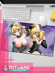 SUPER MARIO Bowsette Blonde NSFW Playmat gaming mousepad Anime movie - 1