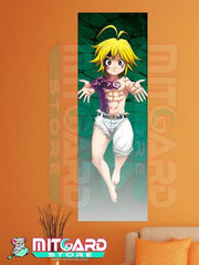 THE SEVEN DEADLY SINS Meliodas wall scroll fabric or Adhesive Vinyl poster - Vinil poster GLOSSY / 50cm x 150cm - 2