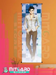 YURI ON ICE!!! Otabek Altin V2 wall scroll fabric or Adhesive Vinyl poster - Fabric poster WITH plastic pole / 50cm x 150cm - 1
